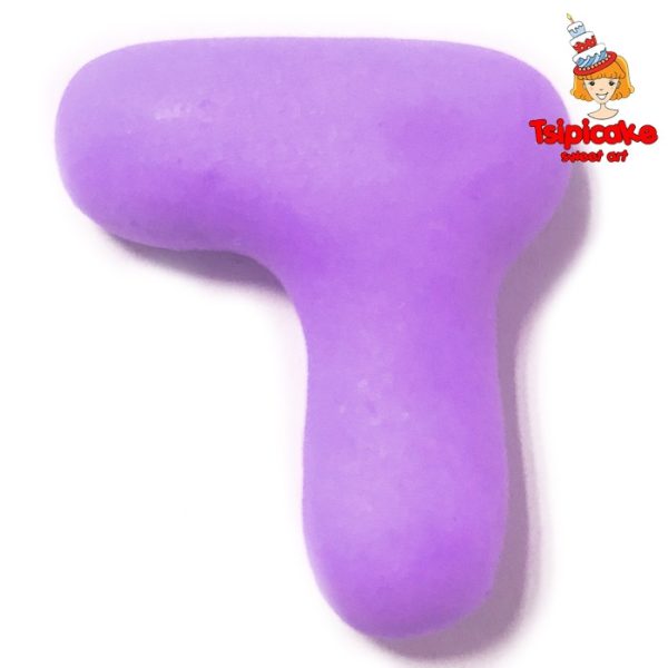 אותיות מבצק סוכר בצבעים- ד'