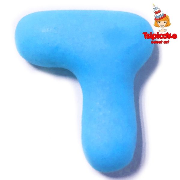 אותיות מבצק סוכר בצבעים- ד'