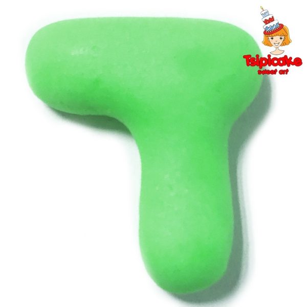 אותיות מבצק סוכר בצבעים- ד'