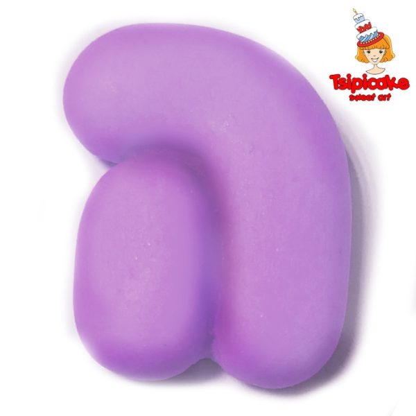 אותיות מבצק סוכר בצבעים- ה'