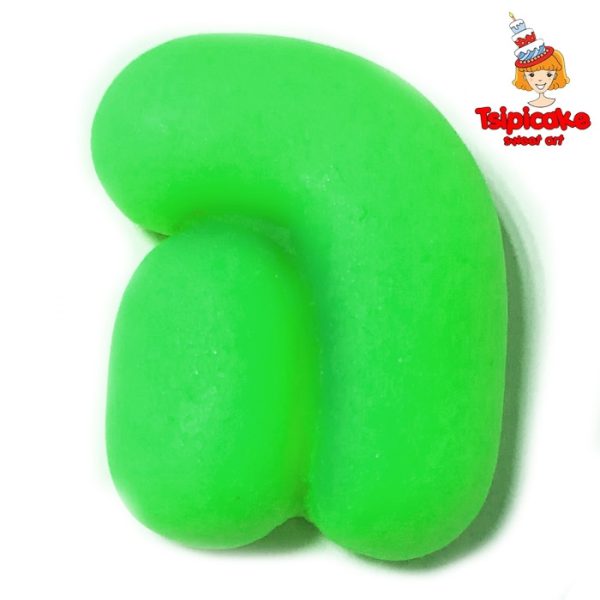 אותיות מבצק סוכר בצבעים- ה'