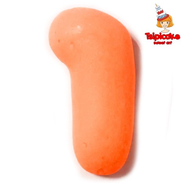 אותיות מבצק סוכר בצבעים- ו'