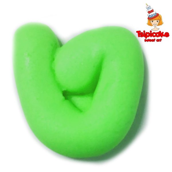 אותיות מבצק סוכר בצבעים- ט'