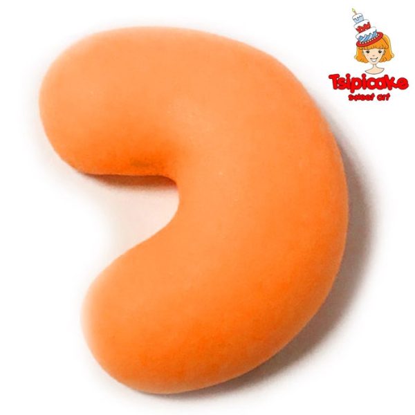 אותיות מבצק סוכר בצבעים- כ'