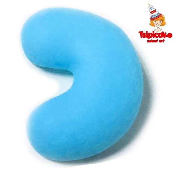 אותיות מבצק סוכר בצבעים- כ'