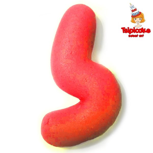 אותיות מבצק סוכר בצבעים- ל'