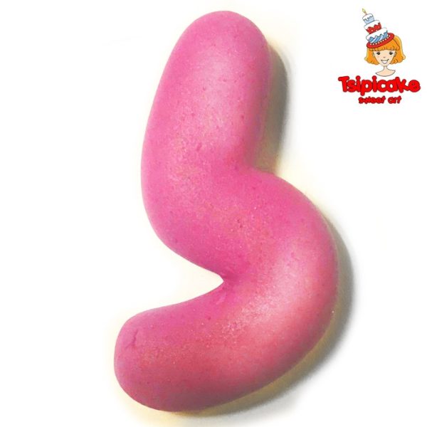 אותיות מבצק סוכר בצבעים- ל'