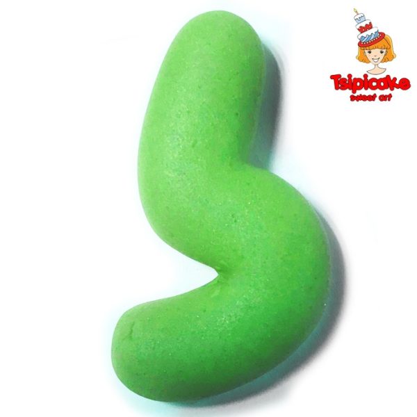 אותיות מבצק סוכר בצבעים- ל'