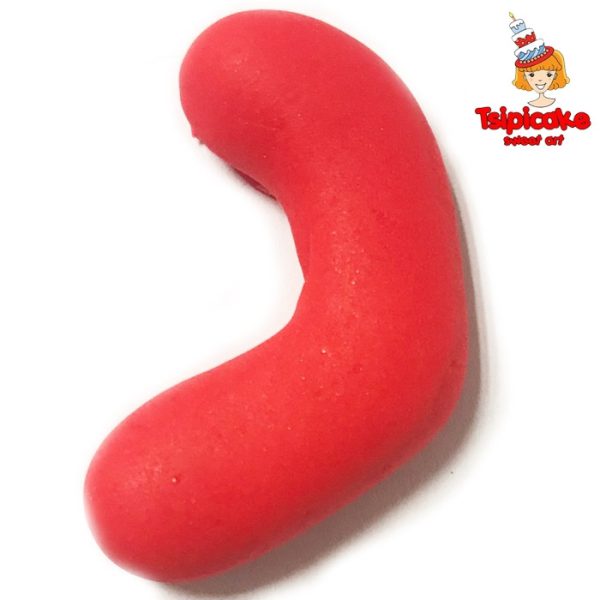 אותיות מבצק סוכר בצבעים- נ'