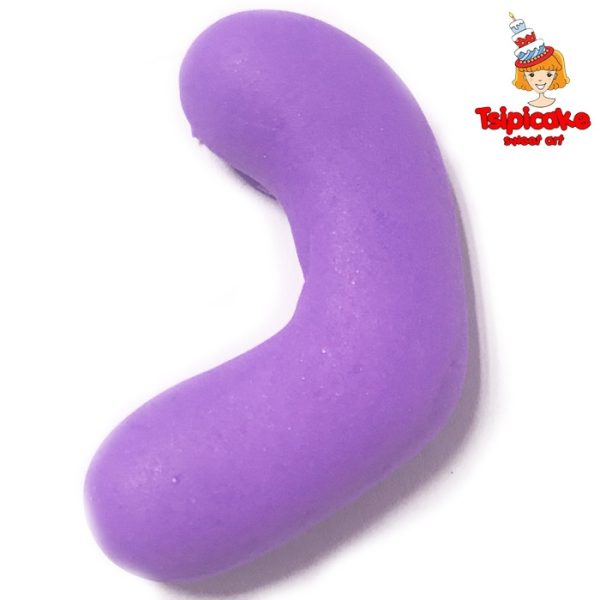 אותיות מבצק סוכר בצבעים- נ'