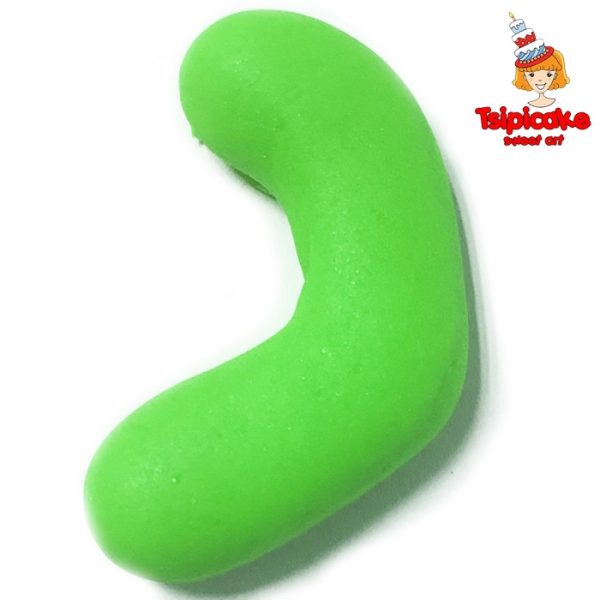 אותיות מבצק סוכר בצבעים- נ'