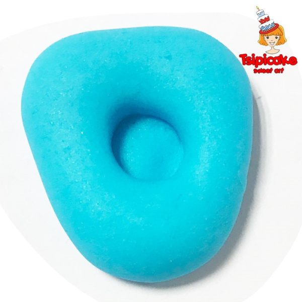 אותיות מבצק סוכר בצבעים- ס'