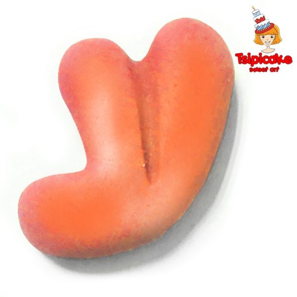 אותיות מבצק סוכר בצבעים- ע'