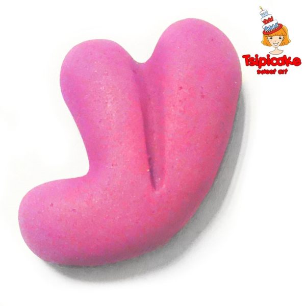 אותיות מבצק סוכר בצבעים- ע'