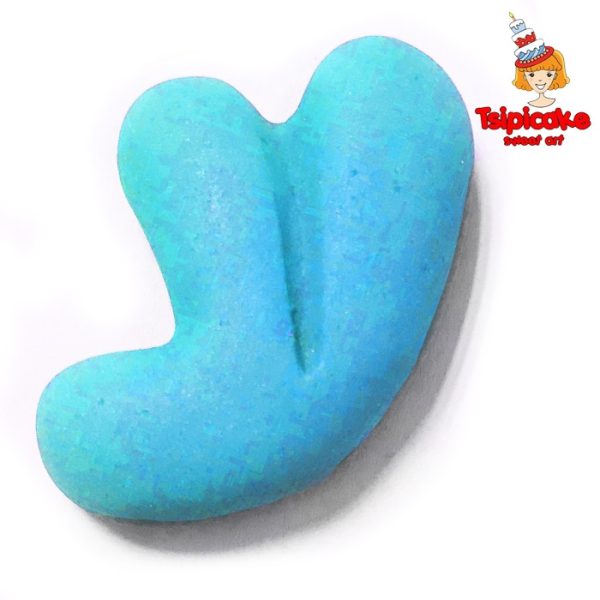 אותיות מבצק סוכר בצבעים- ע'