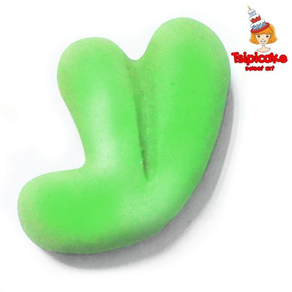 אותיות מבצק סוכר בצבעים- ע'