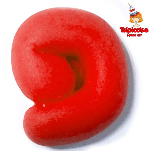 אותיות מבצק סוכר בצבעים- פ'