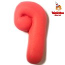 אותיות מבצק סוכר בצבעים- ף'