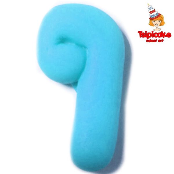 אותיות מבצק סוכר בצבעים- ף'