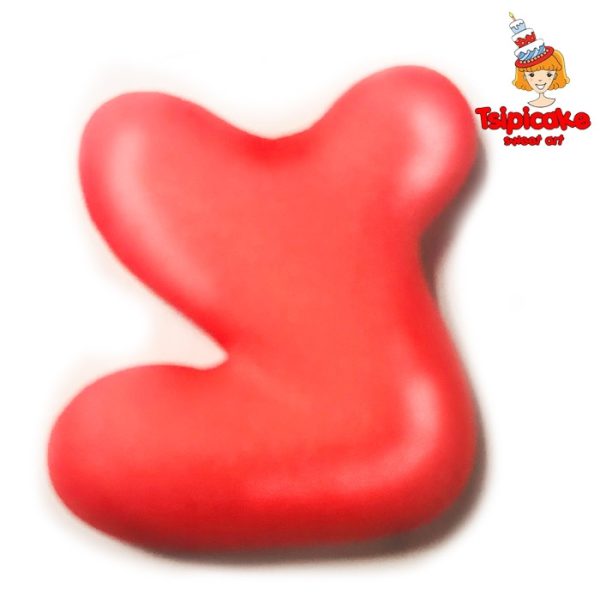 אותיות מבצק סוכר בצבעים- צ'