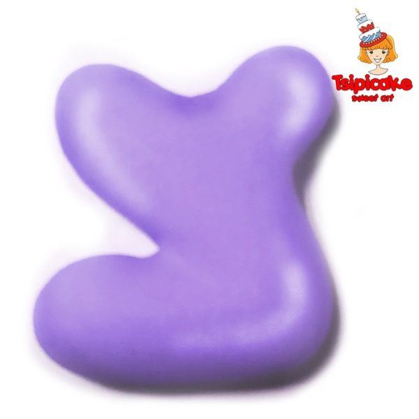 אותיות מבצק סוכר בצבעים- צ'