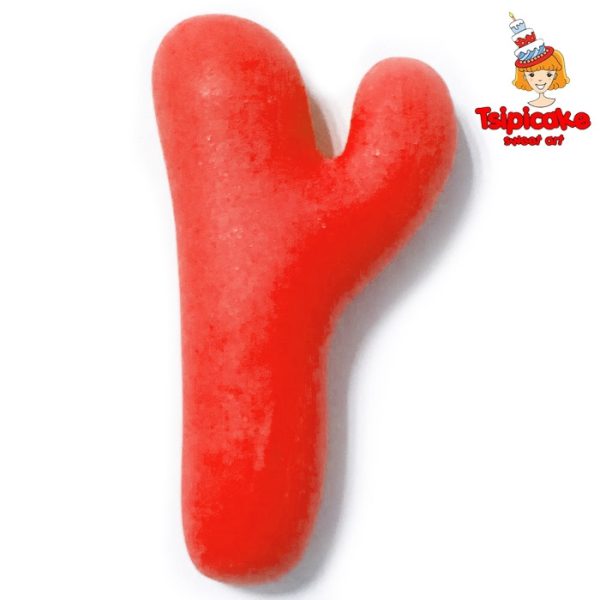 אותיות מבצק סוכר בצבעים- ץ'