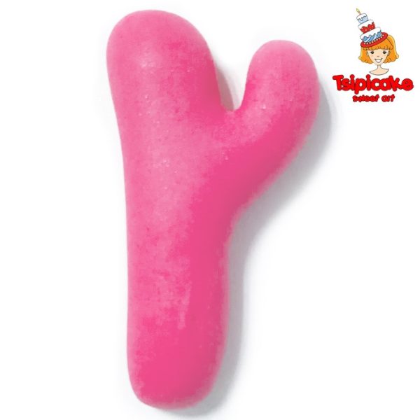 אותיות מבצק סוכר בצבעים- ץ'