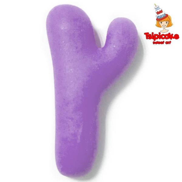 אותיות מבצק סוכר בצבעים- ץ'