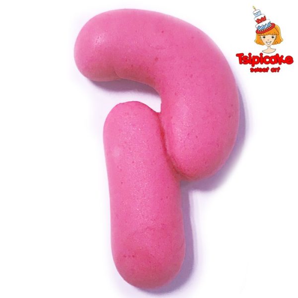 אותיות מבצק סוכר בצבעים- ק'