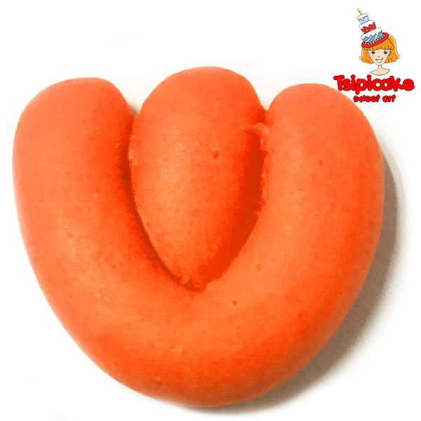 אותיות מבצק סוכר בצבעים- ש'