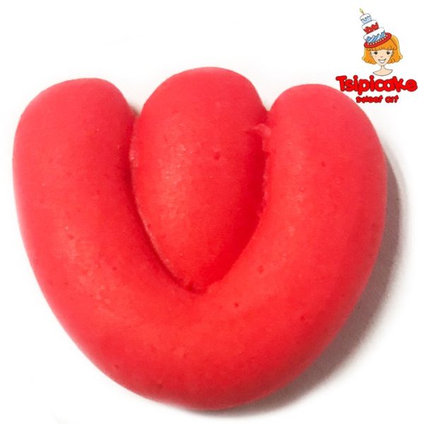 אותיות מבצק סוכר בצבעים- ש'