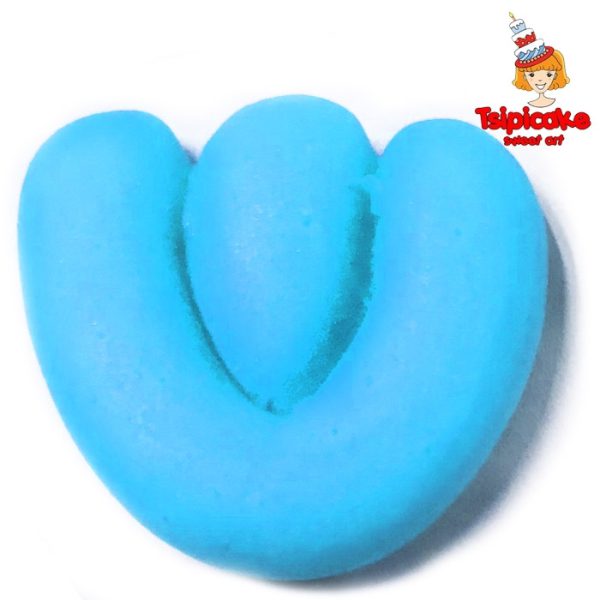 אותיות מבצק סוכר בצבעים- ש'