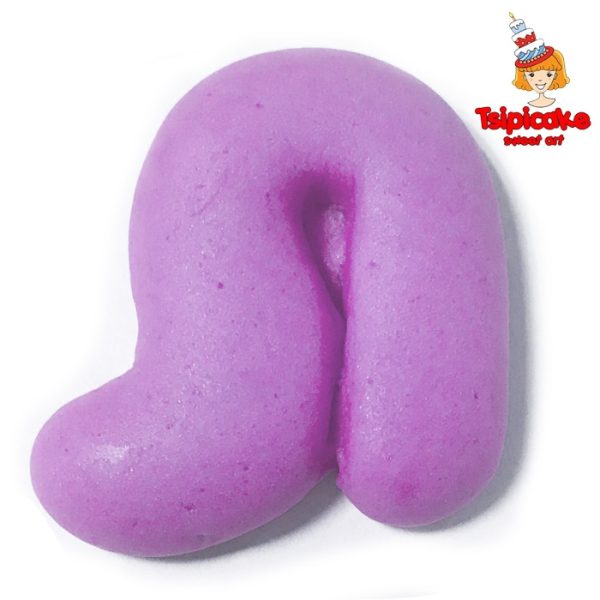 אותיות מבצק סוכר בצבעים- ת'