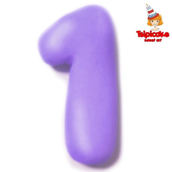 מספרים מבצק סוכר בצבעים- 1