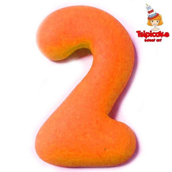 מספרים מבצק סוכר בצבעים- 2