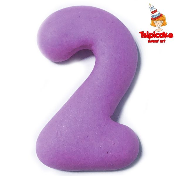 מספרים מבצק סוכר בצבעים- 2