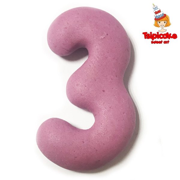 מספרים מבצק סוכר בצבעים- 3