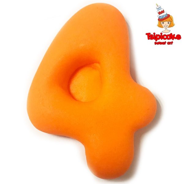 מספרים מבצק סוכר בצבעים- 4