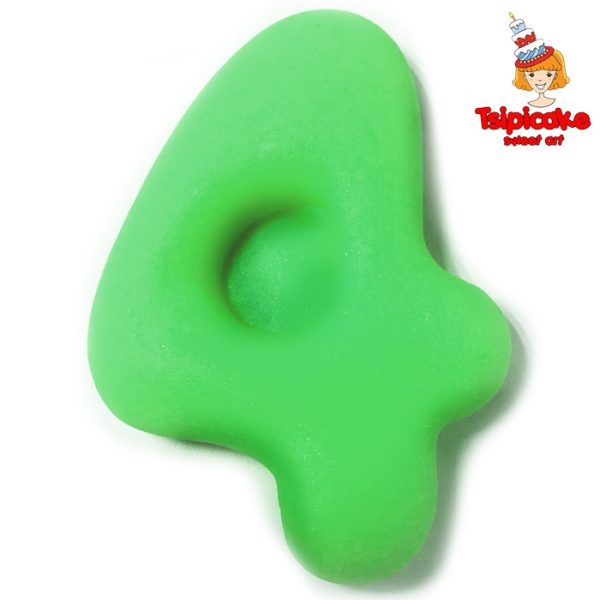 מספרים מבצק סוכר בצבעים- 4