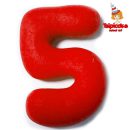 מספרים מבצק סוכר בצבעים- 5