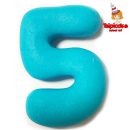 מספרים מבצק סוכר בצבעים- 5