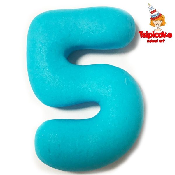 מספרים מבצק סוכר בצבעים- 5