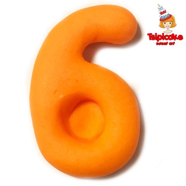 מספרים מבצק סוכר בצבעים- 6