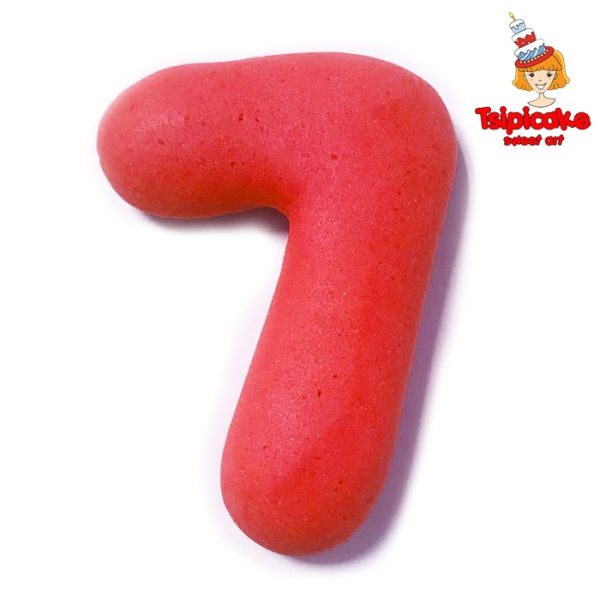 מספרים מבצק סוכר בצבעים- 7