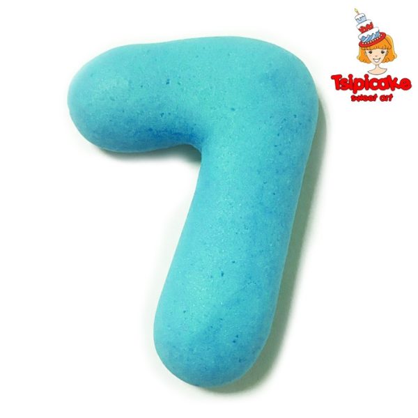 מספרים מבצק סוכר בצבעים- 7