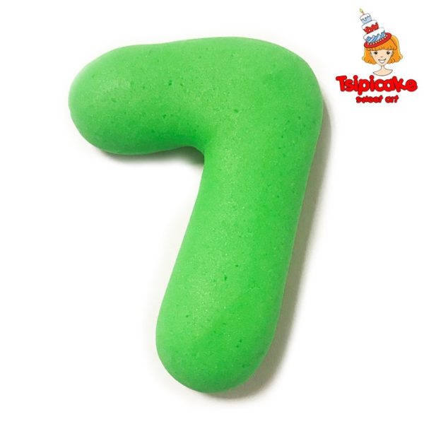 מספרים מבצק סוכר בצבעים- 7