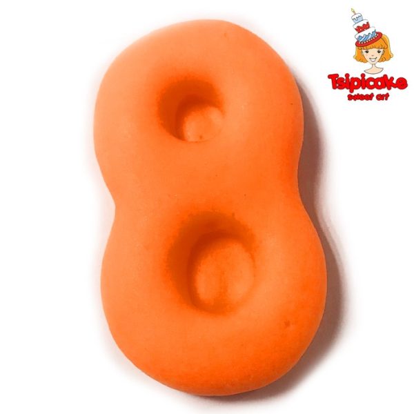 מספרים מבצק סוכר בצבעים- 8