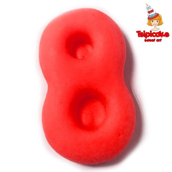 מספרים מבצק סוכר בצבעים- 8