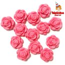 מיני שושנים מבצק סוכר - ורוד