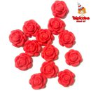 מיני שושנים מבצק סוכר - אדום